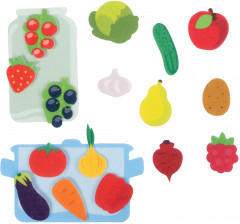 Набор из фетра на липучках «Поварята. Овощи, фрукты» - Фото 2