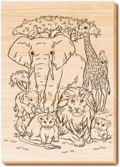Набор досок для выжигания и росписи «Звериное царство» - Фото 3