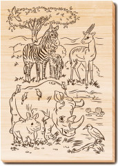 Набор досок для выжигания и росписи «Звериное царство» - Фото 4