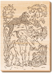 Набор досок для выжигания и росписи «Звериное царство» - Фото 5