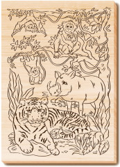 Набор досок для выжигания и росписи «Звериное царство» - Фото 7