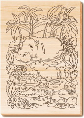 Набор досок для выжигания и росписи «Звериное царство» - Фото 9