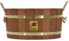 Ушат с латунным обручем - Фото 1