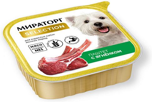 Паштет для собак мелких пород с ягненком