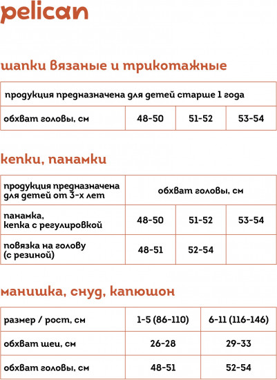 Шапка-бини детская