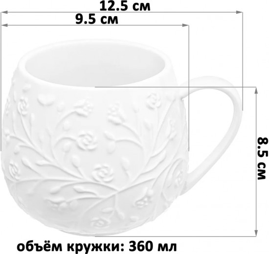 Кружка «Веточки-цветочки»