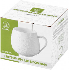 Кружка «Веточки-цветочки» - Фото 6