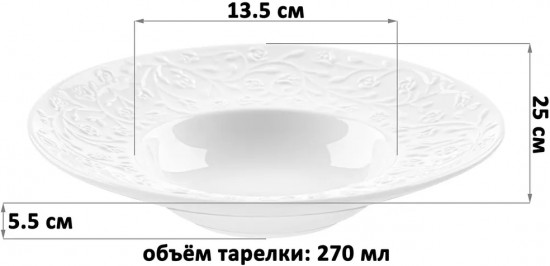 Тарелка «Веточки-цветочки»