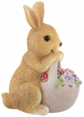 Фигурка декоративная «Кролик с корзиной цветов» - Фото 5