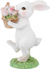 Фигурка декоративная «Кролик с корзинкой тюльпанов» - Фото 2