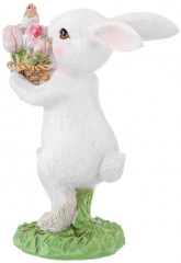 Фигурка декоративная «Кролик с корзинкой тюльпанов» - Фото 3