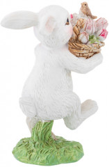 Фигурка декоративная «Кролик с корзинкой тюльпанов» - Фото 4