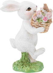 Фигурка декоративная «Кролик с корзинкой тюльпанов» - Фото 5