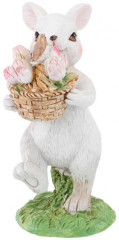 Фигурка декоративная «Кролик с корзинкой тюльпанов» - Фото 6
