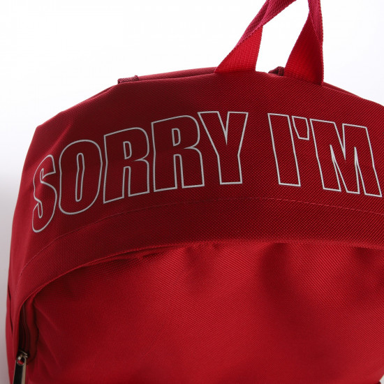 Рюкзак молодежный «Sorry I'm late»