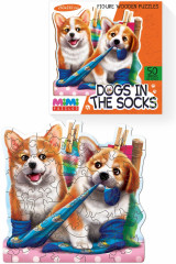 Пазл фигурный «Dogs in the socks» - Фото 2