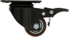 Колесо мебельное поворотное, со стопором - Фото 1