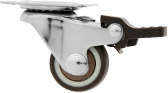 Колесо мебельное поворотное со стопором - Фото 1