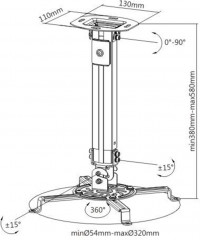 Кронштейн потолочный - Фото 1
