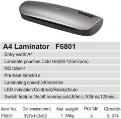 Ламинатор F6801 - Фото 2