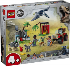 Конструктор Jurassic World 76963 Центр спасения детенышей динозавров. Baby Dinosaur Rescue Center - Фото 2