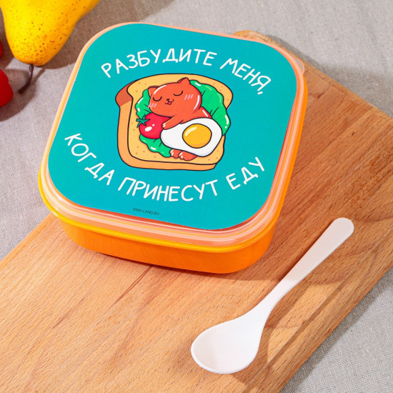 Ланч-бокс с ложкой «Разбудите меня»