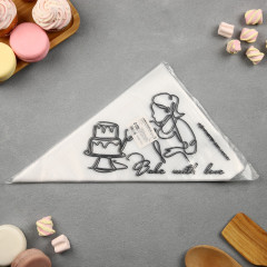 Набор мешков кондитерских «Bake with love» - Фото 3