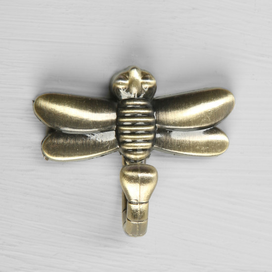Крючок мебельный однорожковый «Dragonfly»
