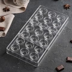 Форма для шоколада и конфет «Тоффи. Круг» - Фото 1