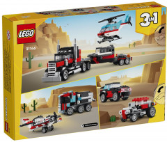 Конструктор Creator 31146 Бортовой грузовик с вертолетом. Flatbed Truck with Helicopter - Фото 3