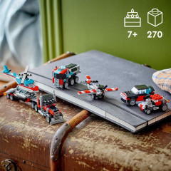 Конструктор Creator 31146 Бортовой грузовик с вертолетом. Flatbed Truck with Helicopter - Фото 7