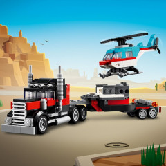 Конструктор Creator 31146 Бортовой грузовик с вертолетом. Flatbed Truck with Helicopter - Фото 10