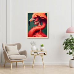 Картина по номерам «Фламинго боди арт» - Фото 1