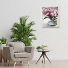 Картина по номерам «Пионы в вазе» - Фото 1