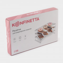 Решётка для кондитерских изделий трёхъярусная - Фото 6