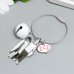 Брелок на тросе с колокольчиком «Парочка. Пижамная вечеринка» - Фото 2