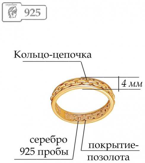 Кольцо из серебра