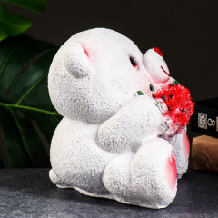 Копилка «Мишка с букетом» - Фото 1