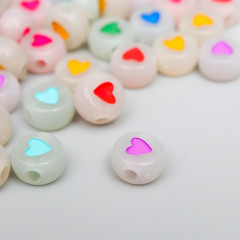 Набор бусин «Сердечки» - Фото 1