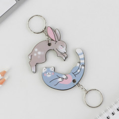 Брелоки парные «Заяц и кот» - Фото 3