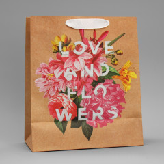 Пакет подарочный «Love and flowers» - Фото 3