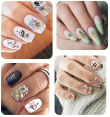 Слайдеры для ногтей «Газетные вырезки» - Фото 2