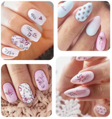 Слайдеры для ногтей «Розовые цветы» - Фото 2