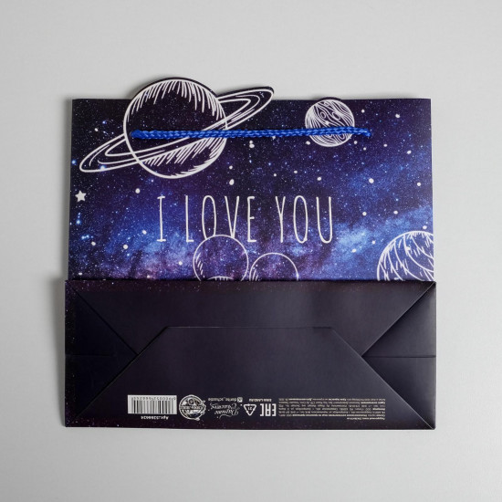 Пакет подарочный «I love you»