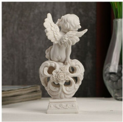 Фигурка декоративная «Белоснежный ангел на ажурном сердце» - Фото 2