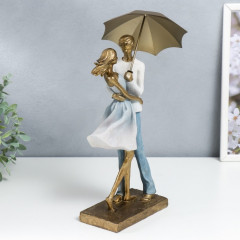 Статуэтка «Влюблённая пара под зонтом» - Фото 1