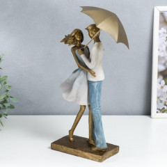 Статуэтка «Влюблённая пара под зонтом» - Фото 3