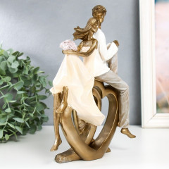 Статуэтка «Влюблённые на двойном сердце» - Фото 1