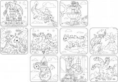 Раскраска «Драконы и дракончики» - Фото 1