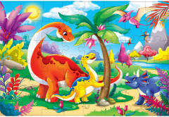 Пазл напольный «Динозавры» - Фото 2